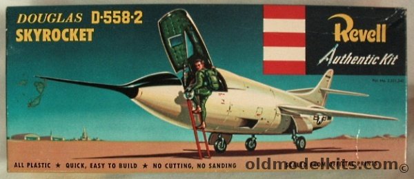 Revell 1/54 Douglas D-558-2 Skyrocket Pre 'S' Kit - (D5582), H213-79 plastic model kit